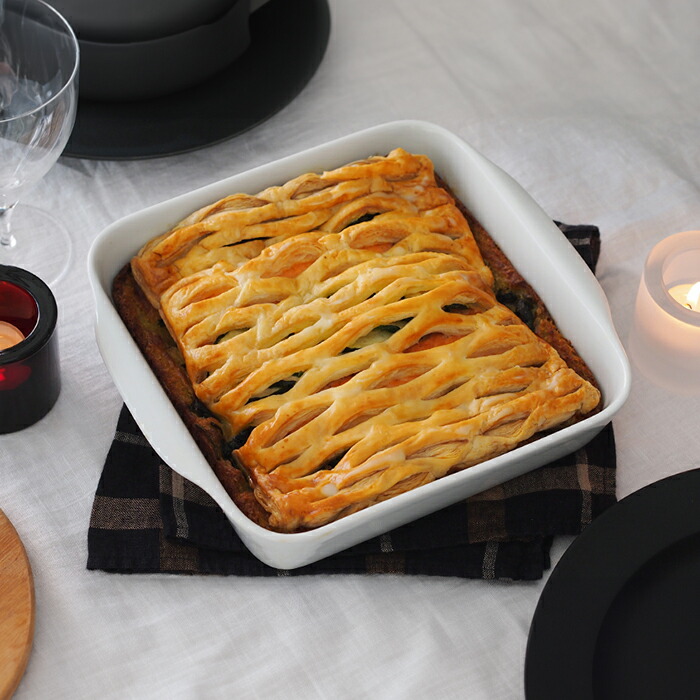 ピリヴィッツ　オーブンウェア　スクエア　ローストディッシュ　22.4cm　P130　/　PILLIVUYT　Ovenware