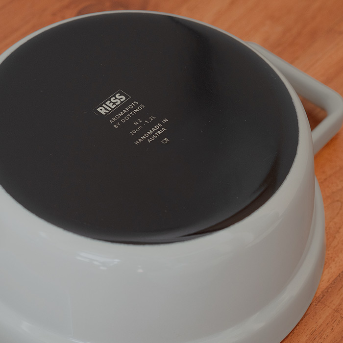 リース　アロマポット　キャセロール　20cm　ライトグレー　/　RIESS