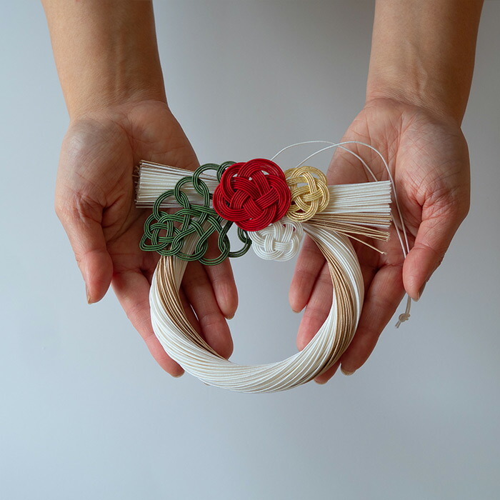 水引　正月飾り　うめ　三色 　/　KYOTO TSUNAGU WORKS