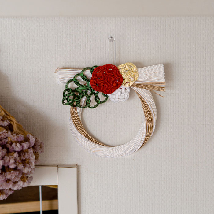 水引　正月飾り　うめ　三色 　/　KYOTO TSUNAGU WORKS