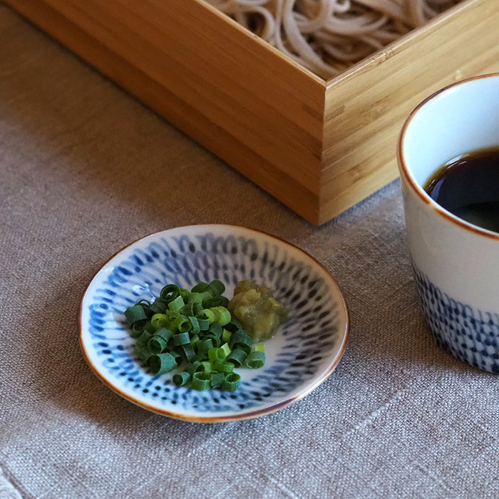 副千製陶所　みじん唐草　丸豆皿