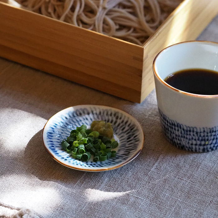 副千製陶所　みじん唐草　丸豆皿