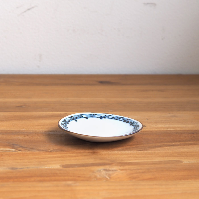 副千製陶所　渕地紋　丸豆皿