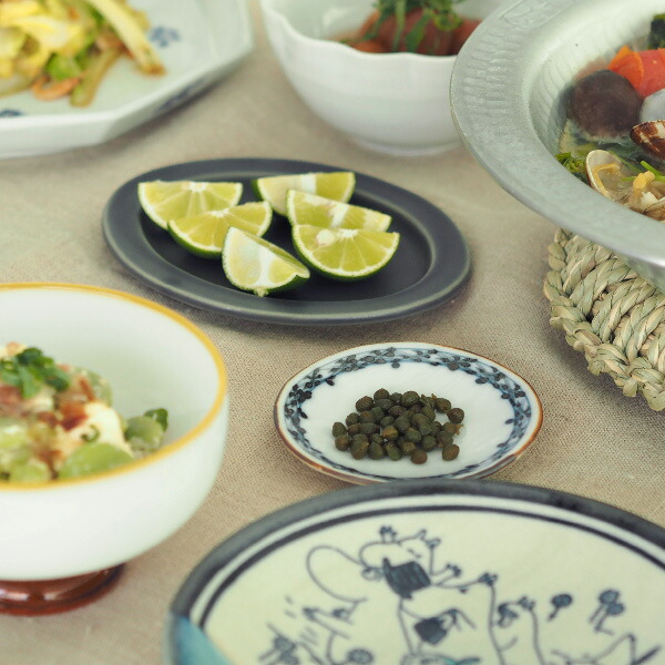 副千製陶所　渕地紋　丸豆皿