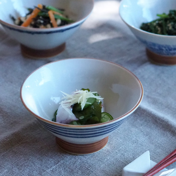 副千製陶所　濃線紋　姫碗