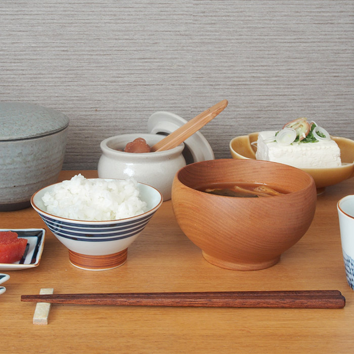 副千製陶所　濃線紋　姫碗