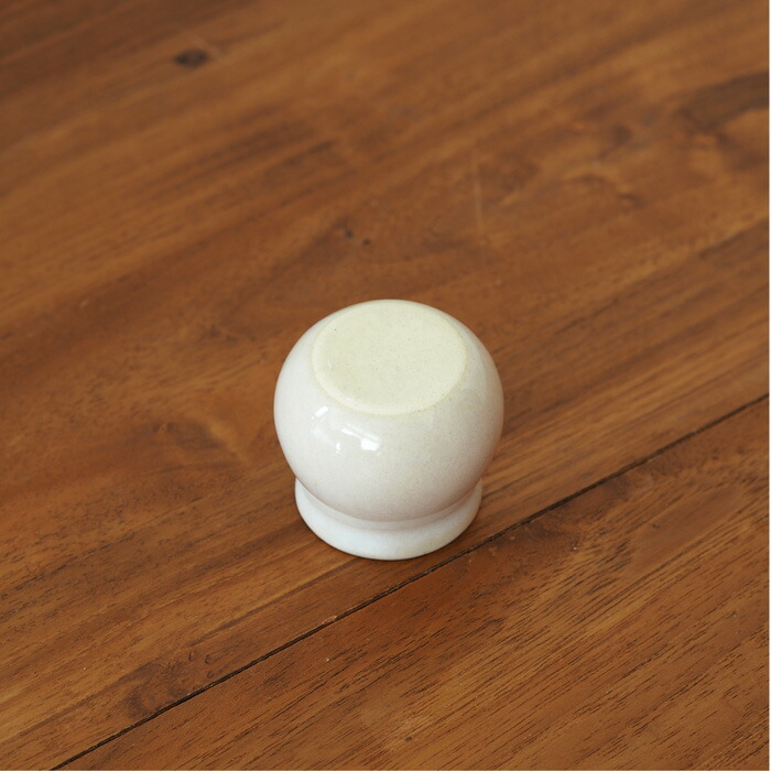 長十郎窯　ミニスタンド　白釉　