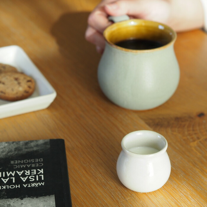 長十郎窯　ミニスタンド　白釉　