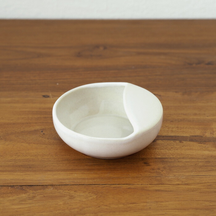 長十郎窯　お玉立　白釉