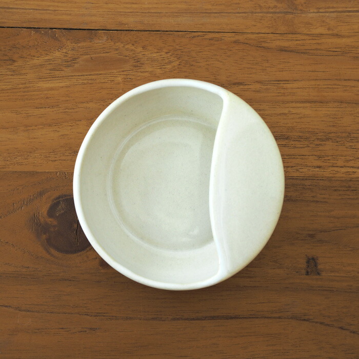 長十郎窯　お玉立　白釉