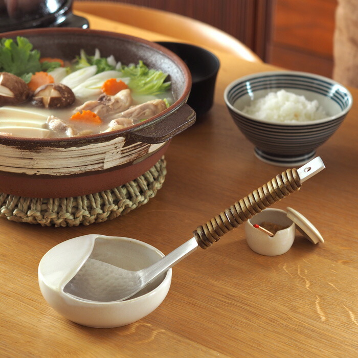 長十郎窯　お玉立　白釉