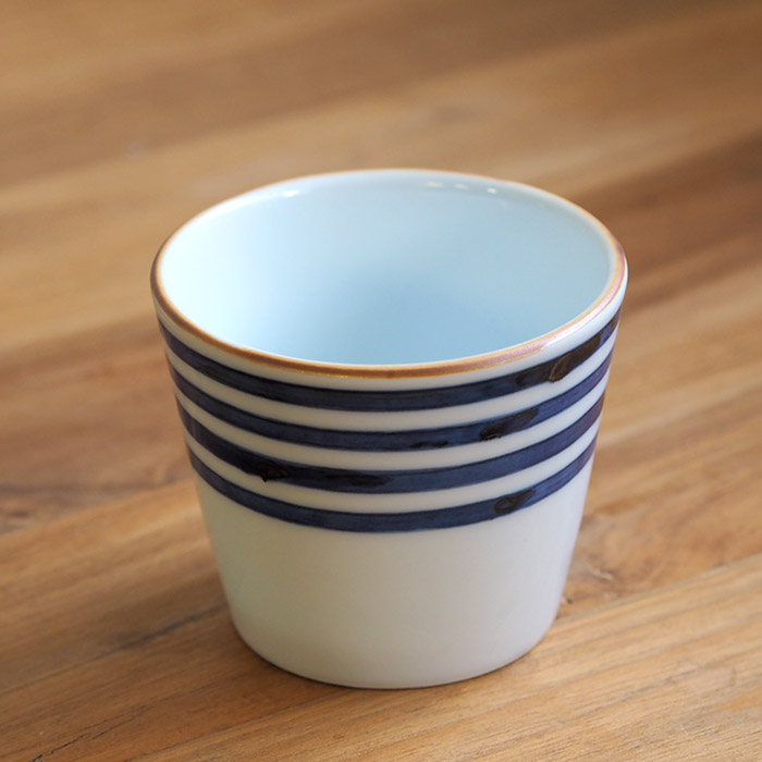副千製陶所　濃線紋　そば猪口