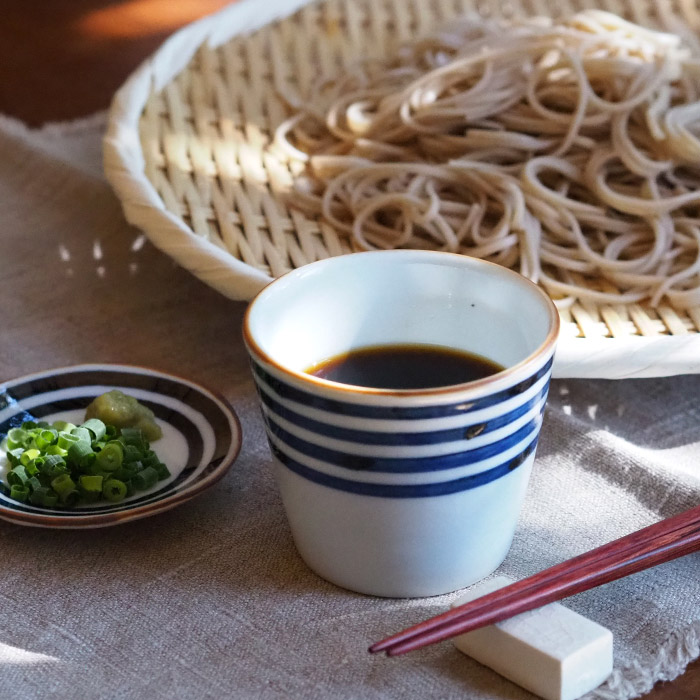 副千製陶所　濃線紋　そば猪口