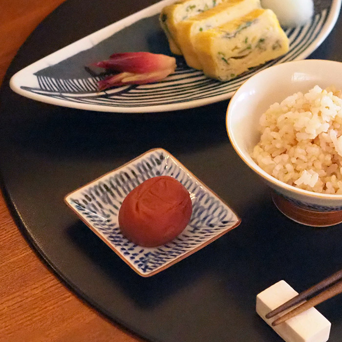 副千製陶所　みじん唐草　角豆皿