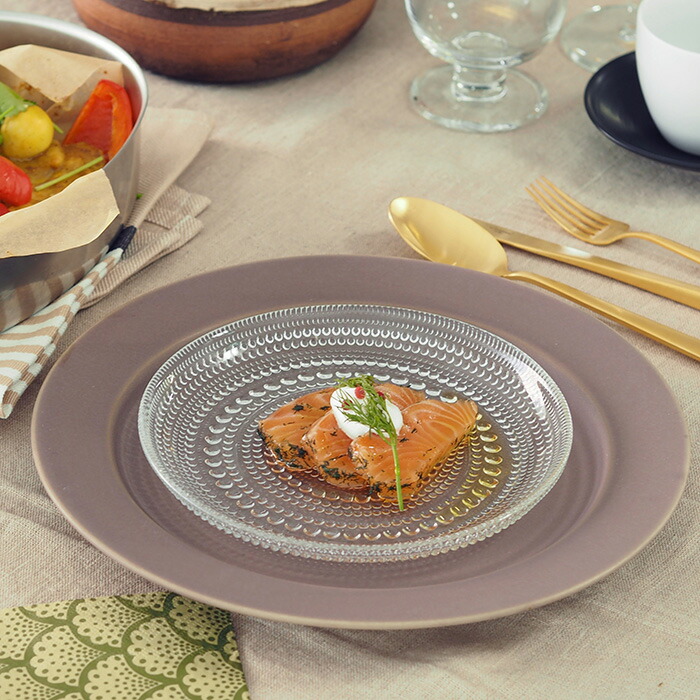 【送料無料】SAKUZAN　Sara　プレート　26cm　10”　ブラウン　