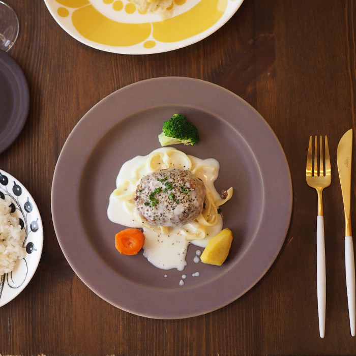 【送料無料】SAKUZAN　Sara　プレート　26cm　10”　ブラウン　