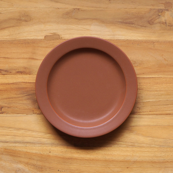 【プロキッチン別注】SAKUZAN　Sara　プレート　20cm　7”　キャラメルブラウン　　