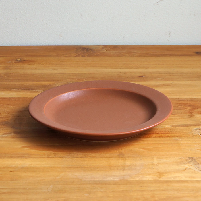 【プロキッチン別注】SAKUZAN　Sara　プレート　20cm　7”　キャラメルブラウン　　