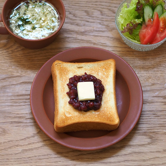 【プロキッチン別注】SAKUZAN　Sara　プレート　20cm　7”　キャラメルブラウン　　