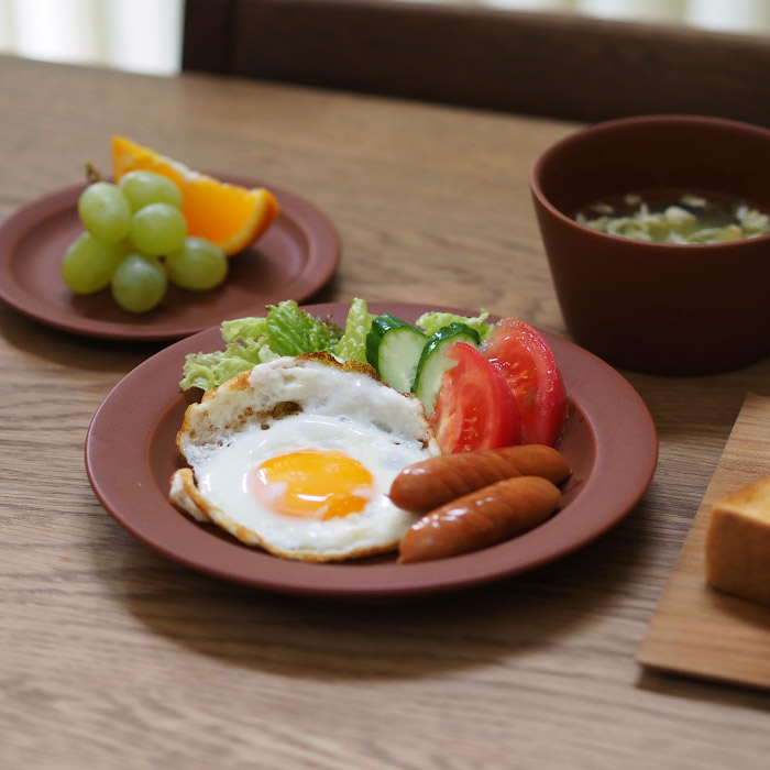 【プロキッチン別注】SAKUZAN　Sara　プレート　20cm　7”　キャラメルブラウン　　