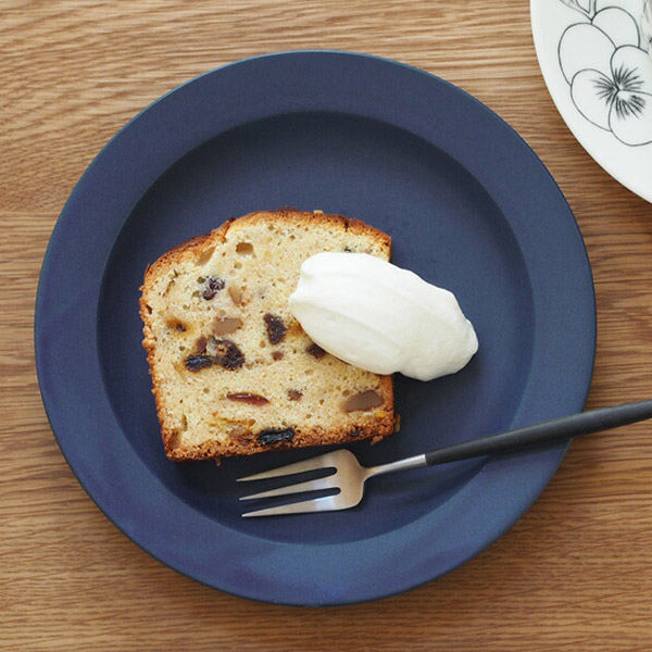 【プロキッチン別注】SAKUZAN　Sara　プレート　20cm　7”　ネイビーブルー　