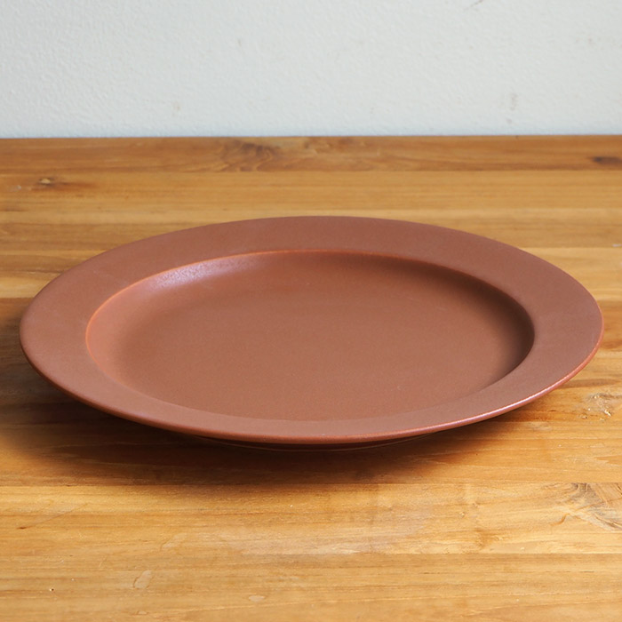 【プロキッチン別注】SAKUZAN　Sara　プレート　26cm　10”　キャラメルブラウン　