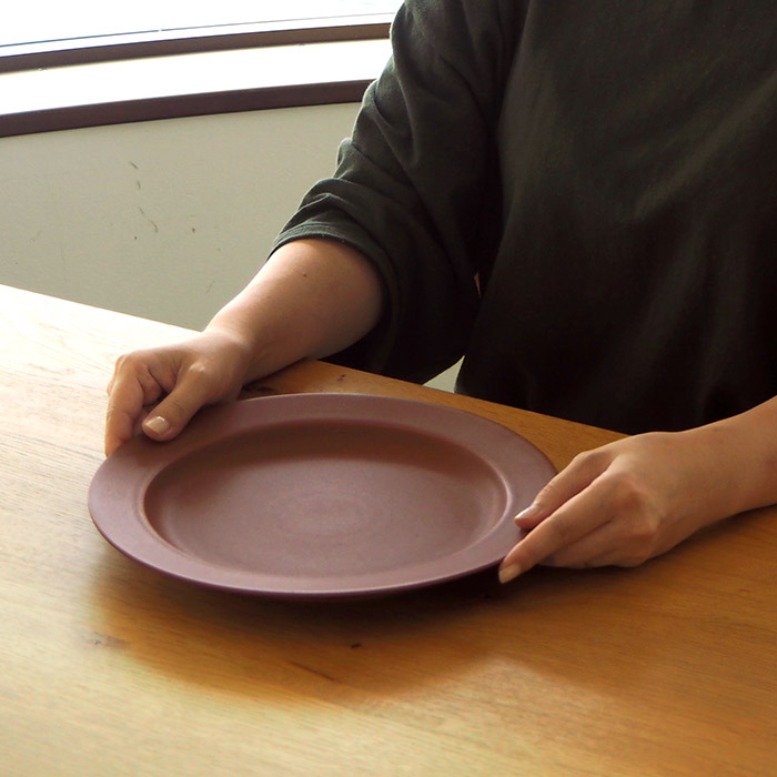 【プロキッチン別注】SAKUZAN　Sara　プレート　26cm　10”　キャラメルブラウン　