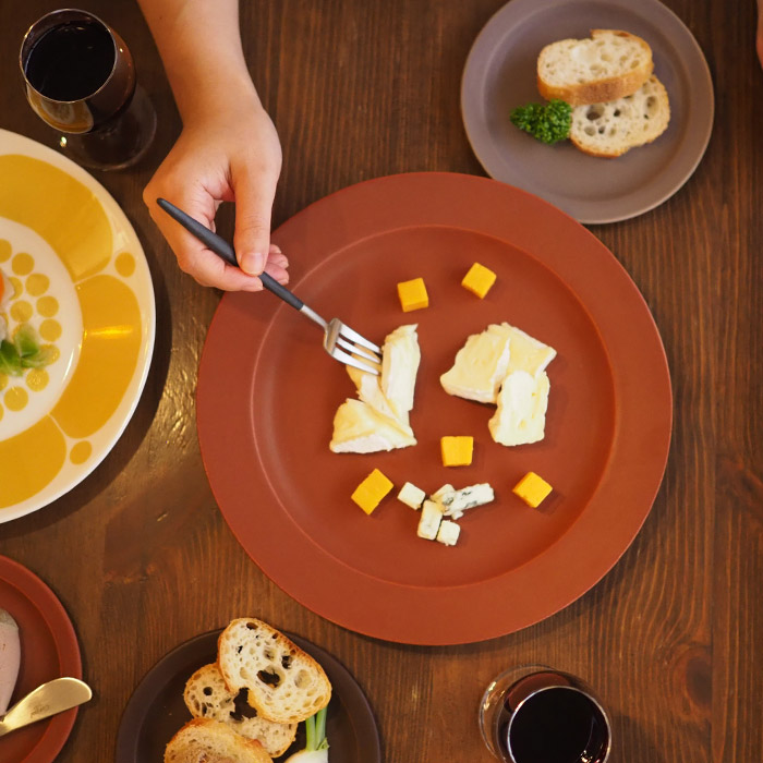 【プロキッチン別注】SAKUZAN　Sara　プレート　26cm　10”　キャラメルブラウン　