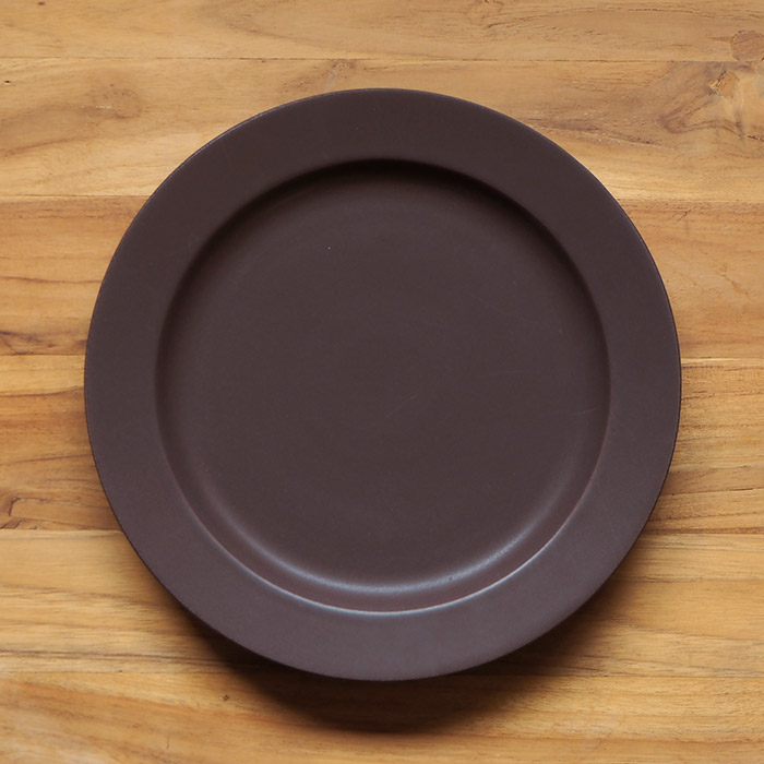 【プロキッチン別注】SAKUZAN　Sara　プレート　26cm　10”　チョコレートブラウン　　