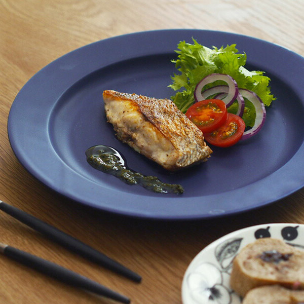 【プロキッチン別注】SAKUZAN　Sara　プレート　26cm　10”　ネイビーブルー　