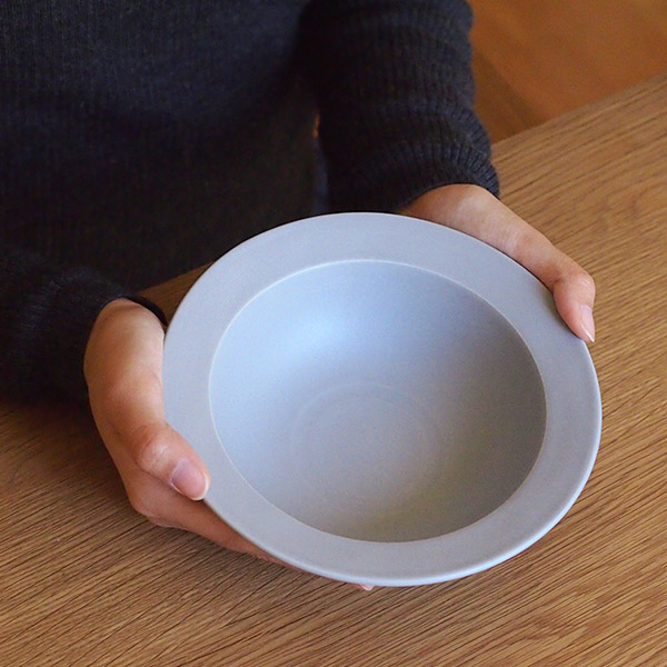 SAKUZAN　Sara　ボウル　17.5cm　7”　グレー