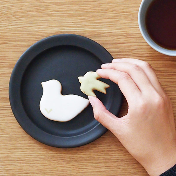 SAKUZAN　Sara　プレート　14cm　ブラック