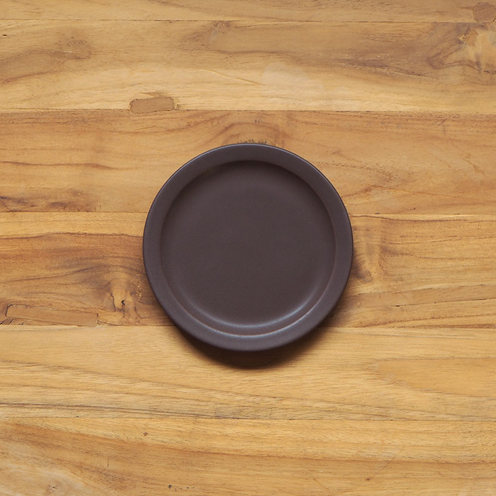 【プロキッチン別注】SAKUZAN　Sara　プレート　14cm　チョコレートブラウン　