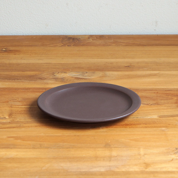 【プロキッチン別注】SAKUZAN　Sara　プレート　14cm　チョコレートブラウン　