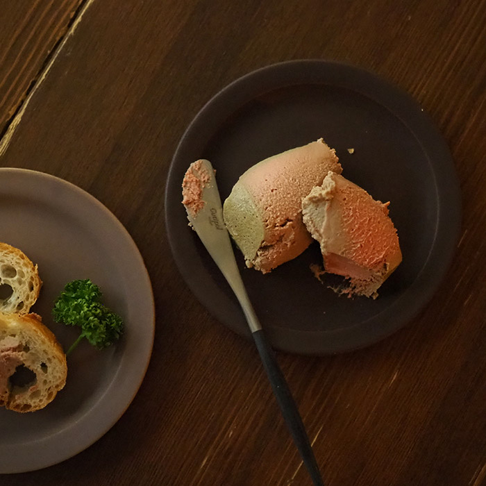 【プロキッチン別注】SAKUZAN　Sara　プレート　14cm　チョコレートブラウン　