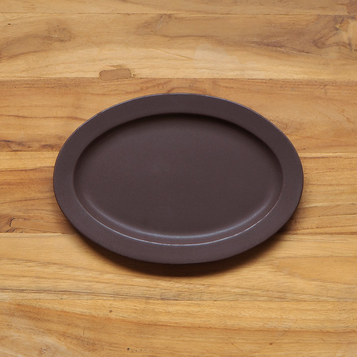 【プロキッチン別注】SAKUZAN　Sara　オーバル　M　チョコレートブラウン　　