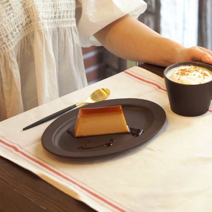 【プロキッチン別注】SAKUZAN　Sara　オーバル　M　チョコレートブラウン　　