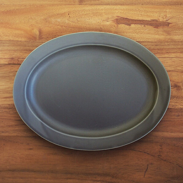 【プロキッチン別注】SAKUZAN　Sara　オーバル　L　ディムグレー　