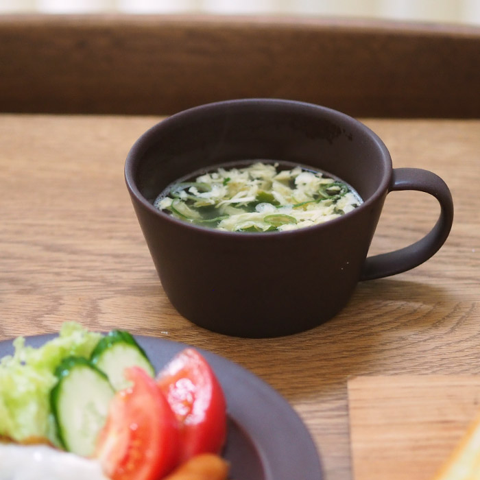 【プロキッチン別注】SAKUZAN　Sara　スープカップ　チョコレートブラウン　　