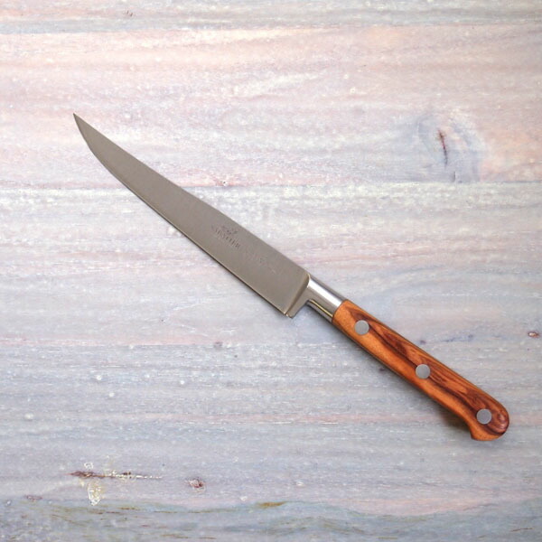 【在庫限りのスペシャルプライス】サバティエ　Provencao　ステーキナイフ　13cm　オリーブウッド　/　SABATIER