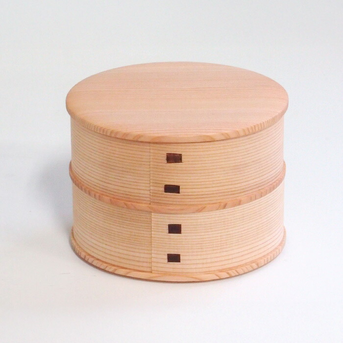 秋田杉　大館曲げわっぱ弁当箱　ひな　二段