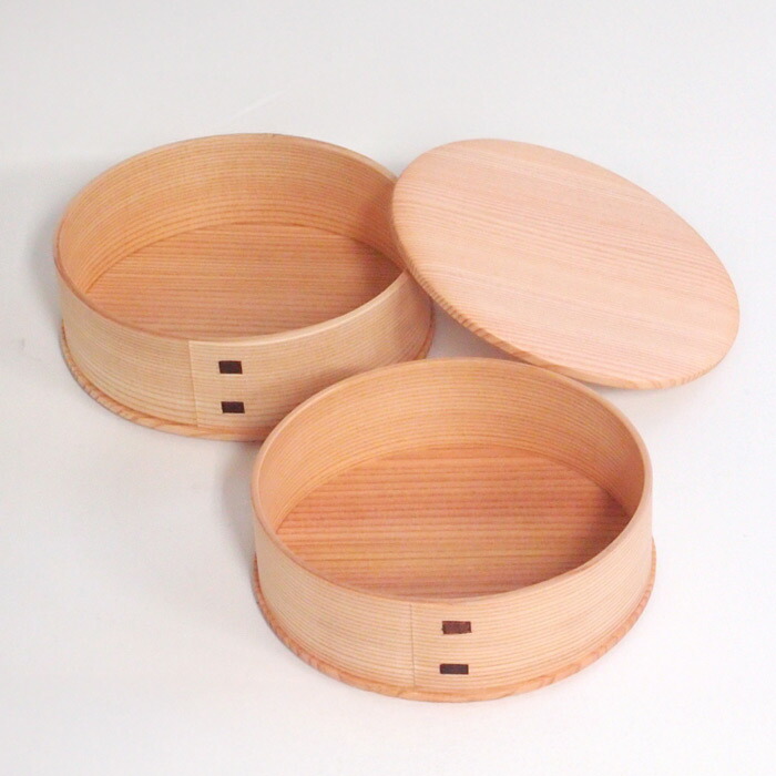 秋田杉　大館曲げわっぱ弁当箱　ひな　二段