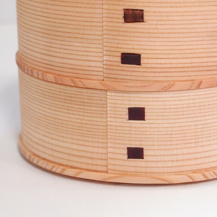 秋田杉　大館曲げわっぱ弁当箱　ひな　二段