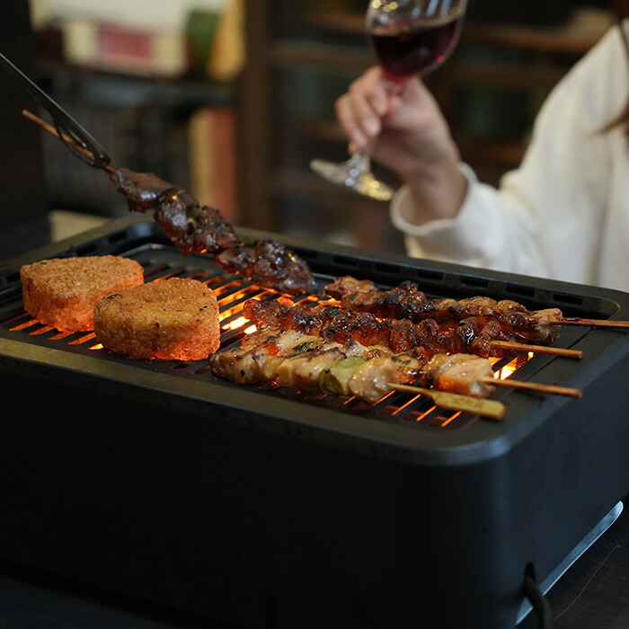 【今だけシリコンマット付き！】グランプ　超少煙グリル　BLACK　/　GLAMP.