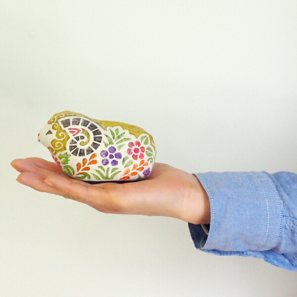 真工藝　木版手染めぬいぐるみ　干支シリーズ・親　未　ひつじ