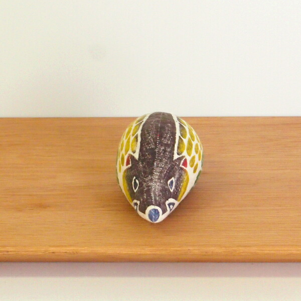 真工藝　木版手染めぬいぐるみ　干支シリーズ・親　亥　いのしし