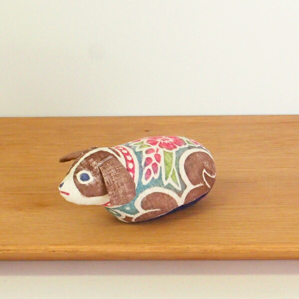 ★真工藝　木版手染めぬいぐるみ　干支シリーズ・親　戌　いぬ