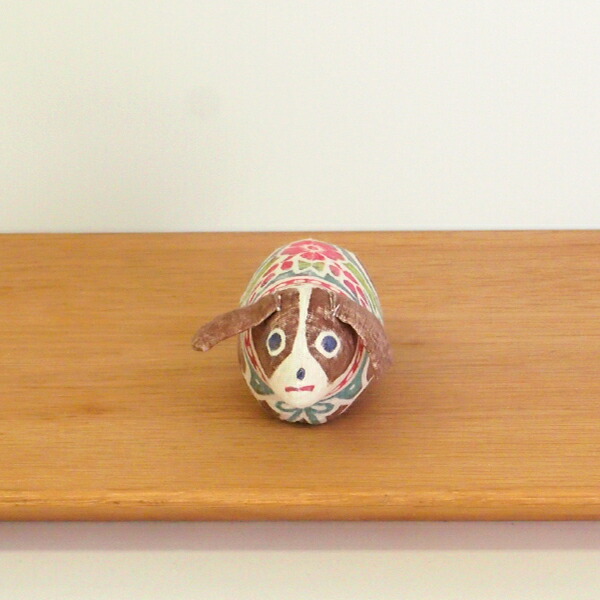 ★真工藝　木版手染めぬいぐるみ　干支シリーズ・親　戌　いぬ