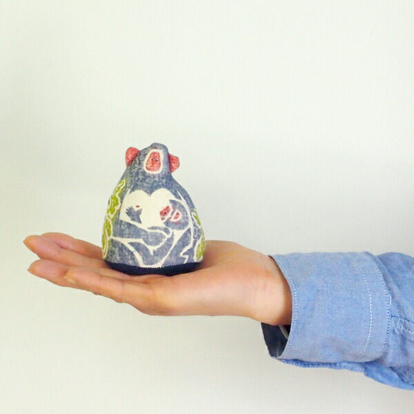 ★真工藝　木版手染めぬいぐるみ　干支シリーズ・親　申　さる