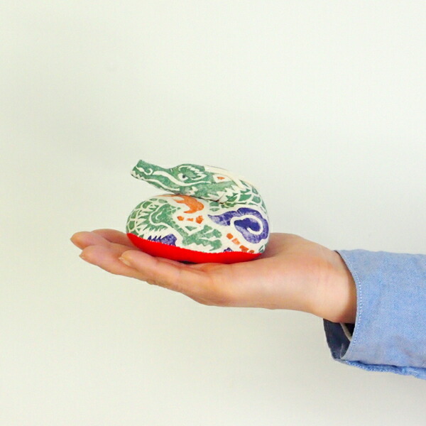 真工藝　木版手染めぬいぐるみ　干支シリーズ・親　辰　たつ